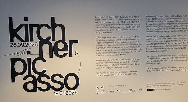 Logo der Ausstellung Kirchner.Picasso des LWL-Museums in Münster